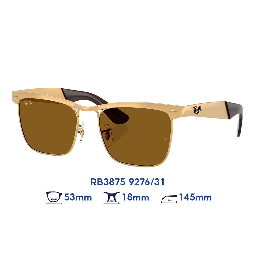 Kính mát RAY-BAN RB3875 9276/31 – Wayfarer Deluxe Bronze / Brown