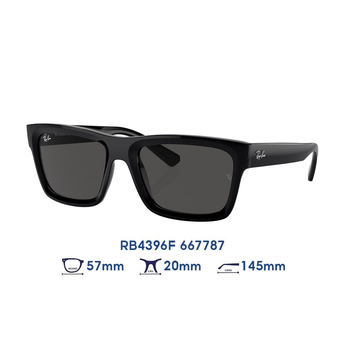  Kính mát RAYBAN RB4396F 667787 