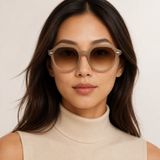 Kính mát Rayban Gina RB4399F 616651 - Be xám bóng, tròng nâu chuyển sắc