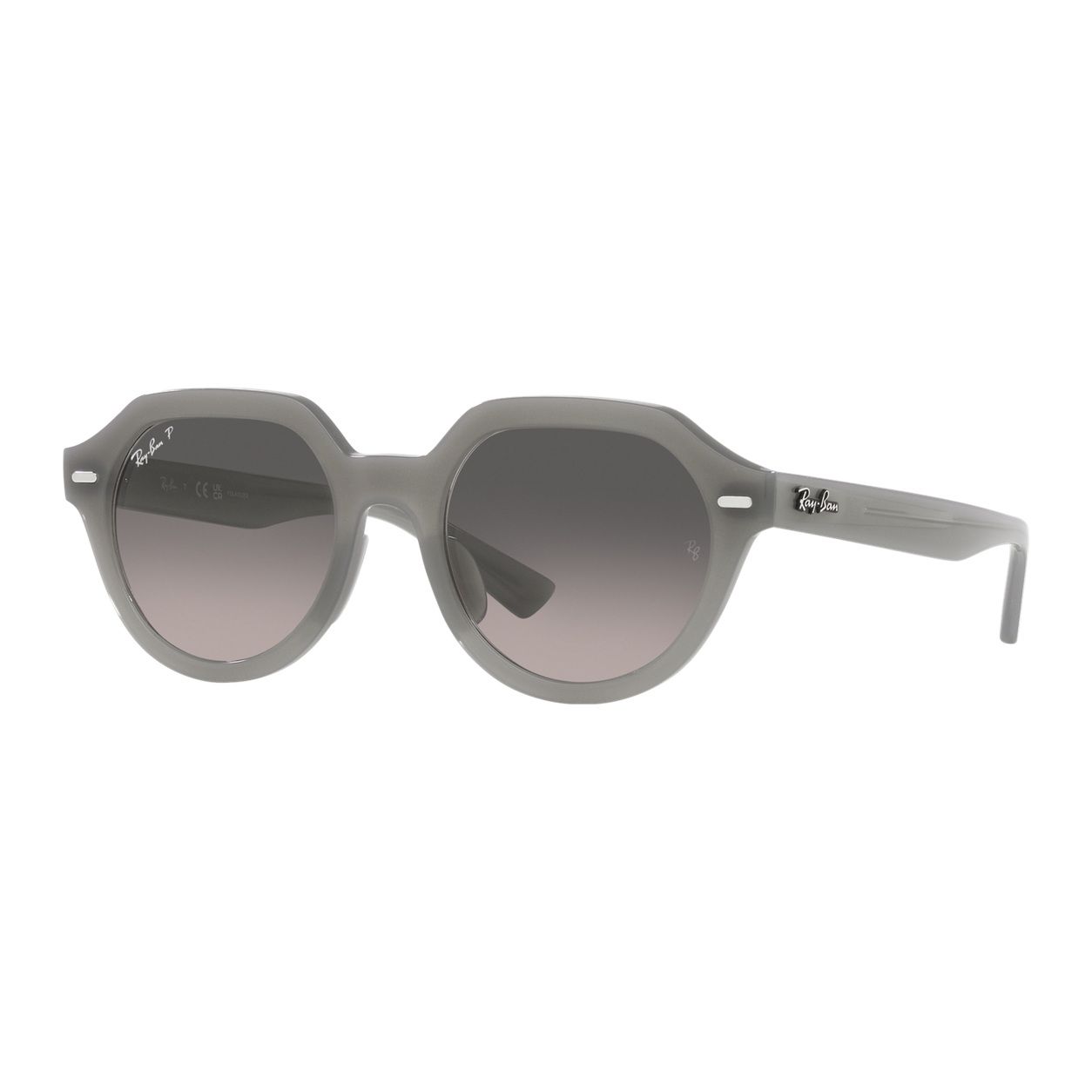Kính mát Rayban Gina RB4399F 6429M3 - Xám opal bóng, tròng xám chuyển sắc phân cực