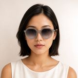 Kính mát Rayban Gina RB4399F 6429M3 - Xám opal bóng, tròng xám chuyển sắc phân cực