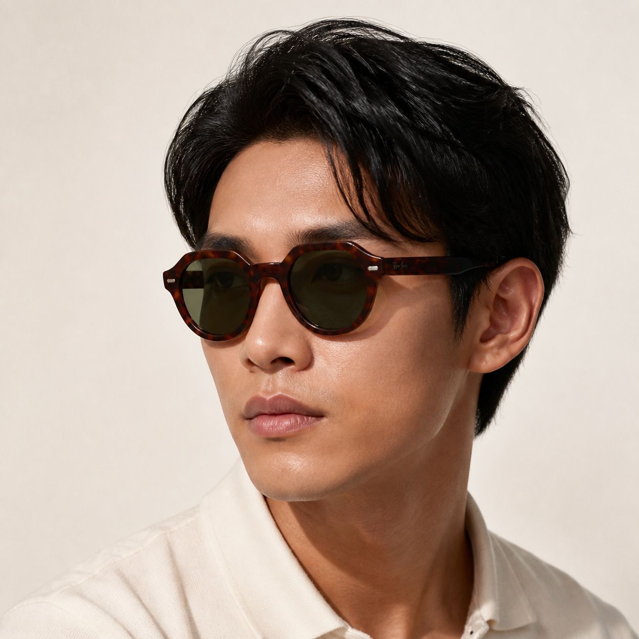 Kính mát Rayban Gina RB4399F 902/31 - Nâu đồi mồi, tròng xanh lá