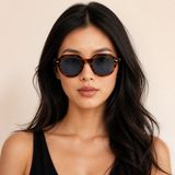 Kính mát Rayban Gina RB4399F 954/62 - Nâu đồi mồi sọc, tròng xanh dương