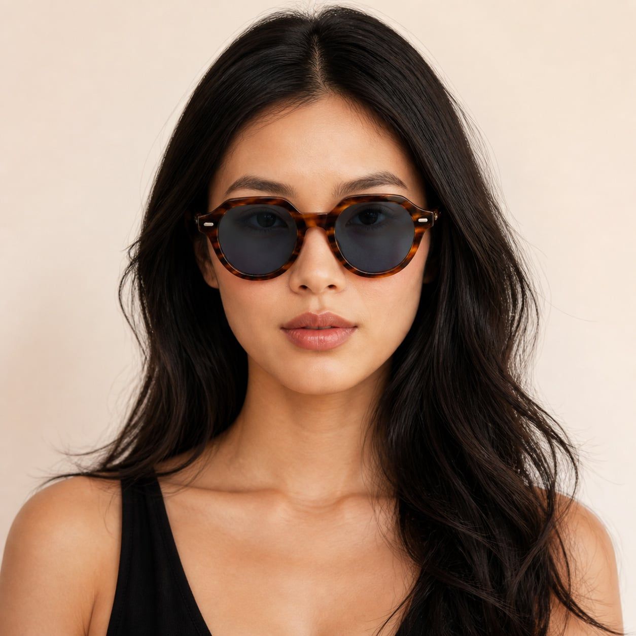Kính mát Rayban Gina RB4399F 954/62 - Nâu đồi mồi sọc, tròng xanh dương