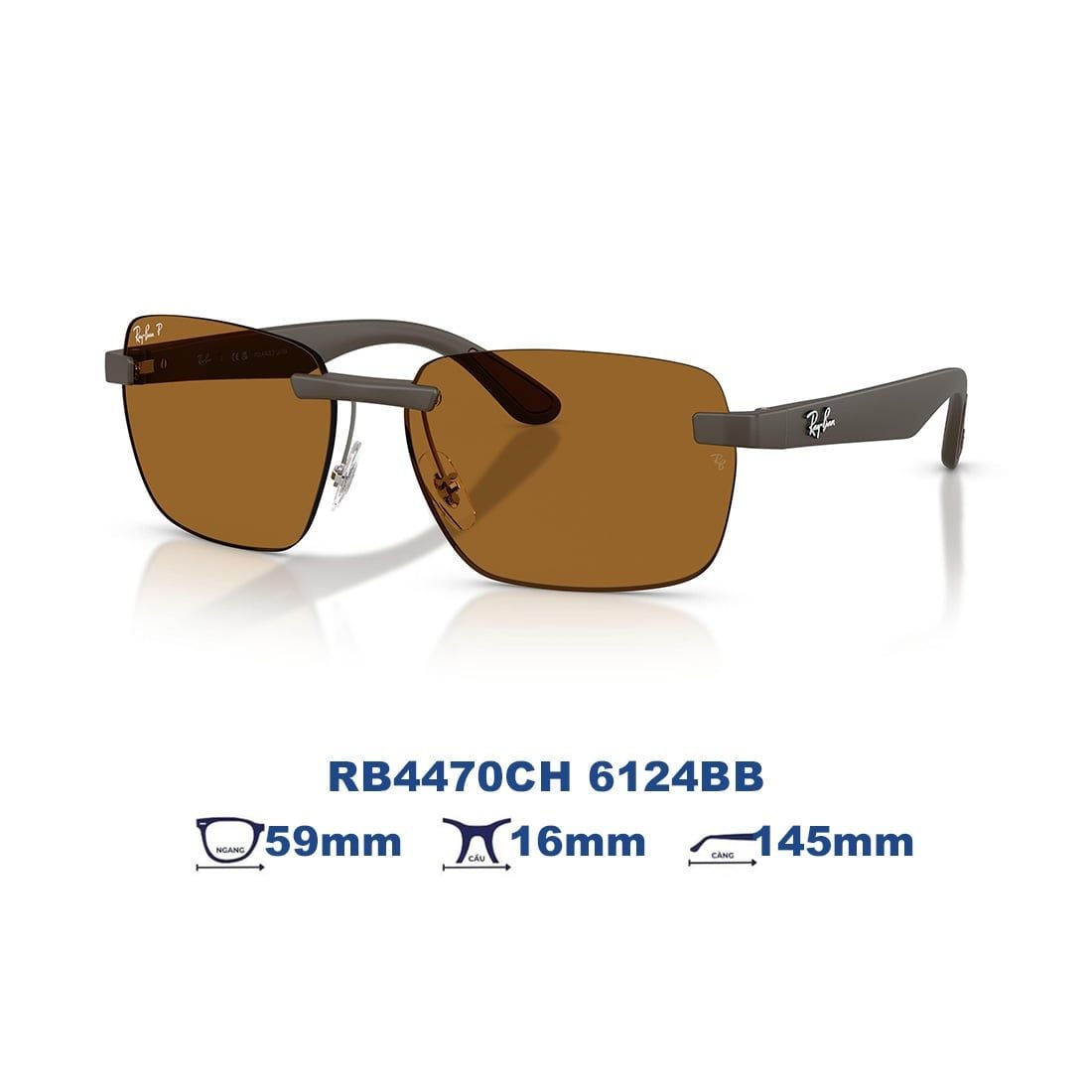 Kính mát RAYBAN RB4470CH 6124BB