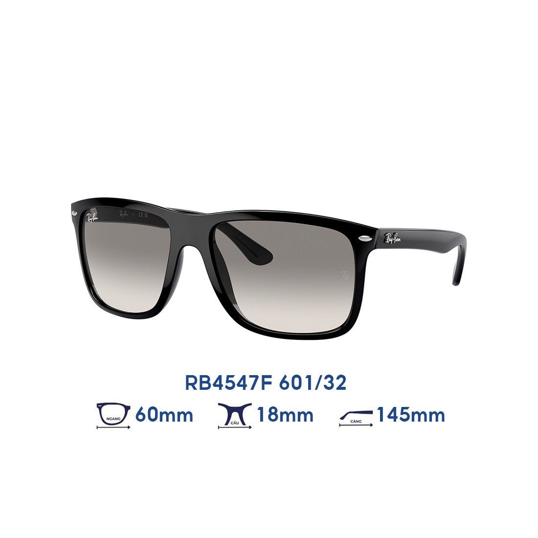  Kính mát RAYBAN RB4547F 601/32 