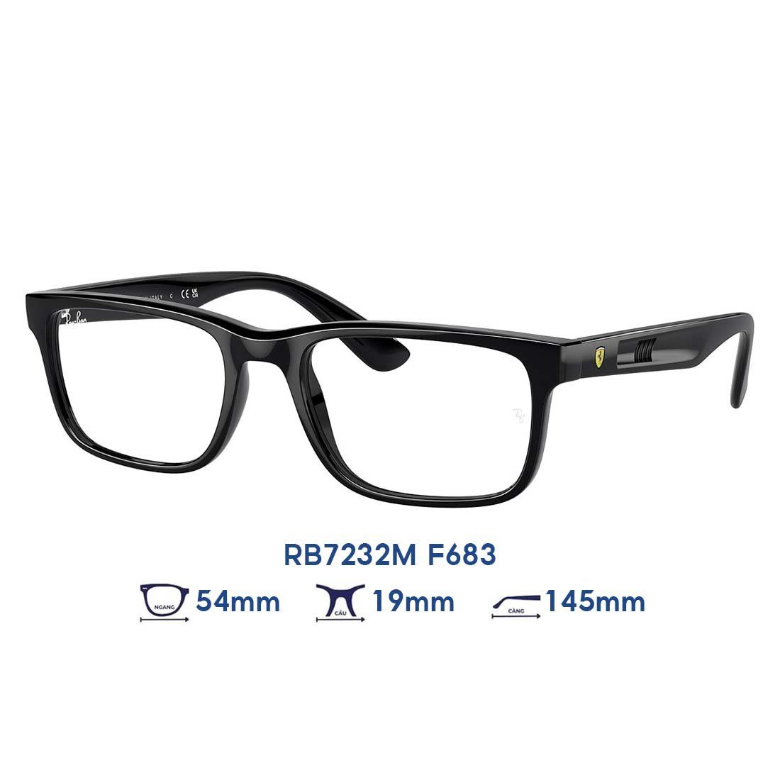  Gọng kính RAYBAN Scuderia Ferrari RB7232M F683 