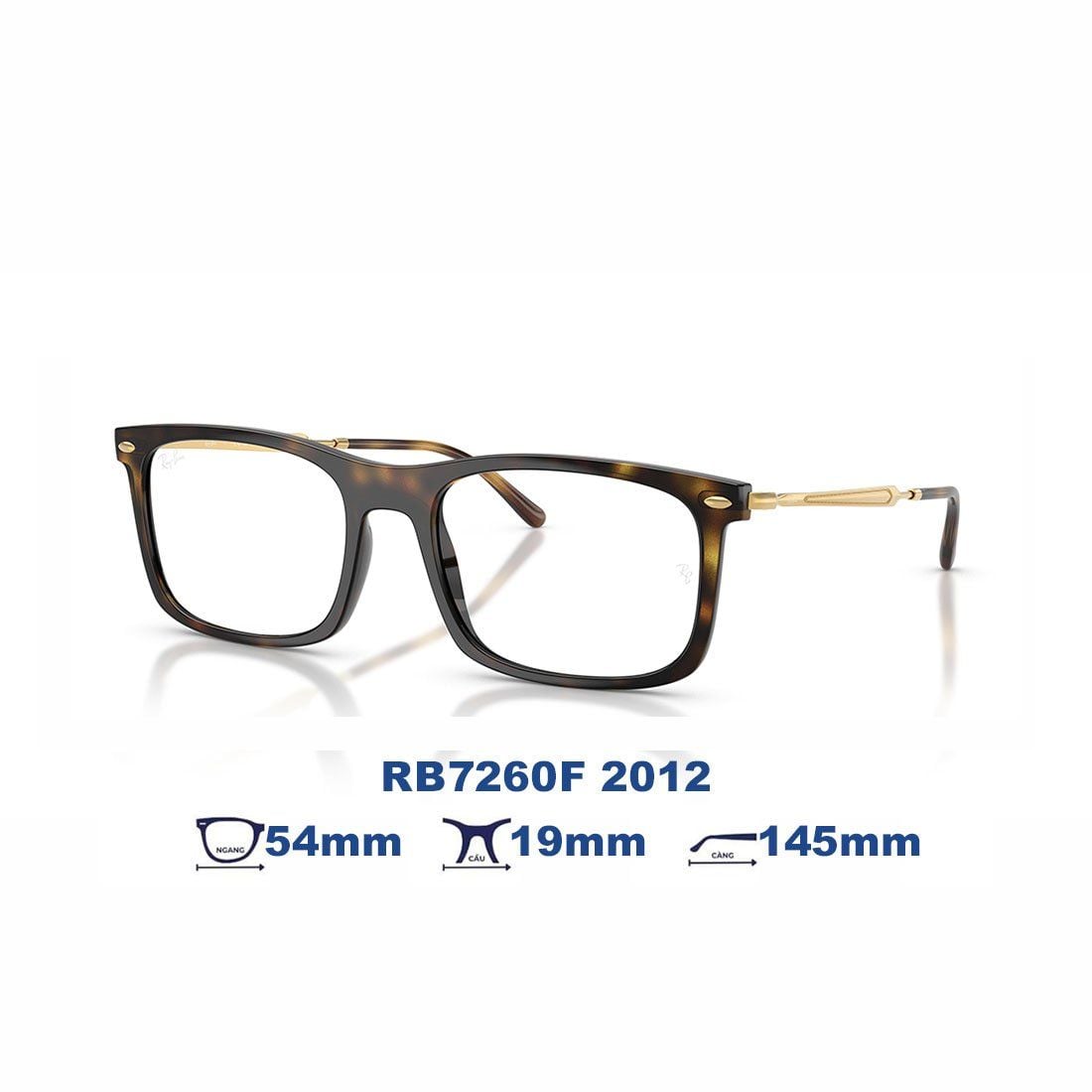 Gọng kính RAYBAN RB7260F 2012 màu nâu Havana