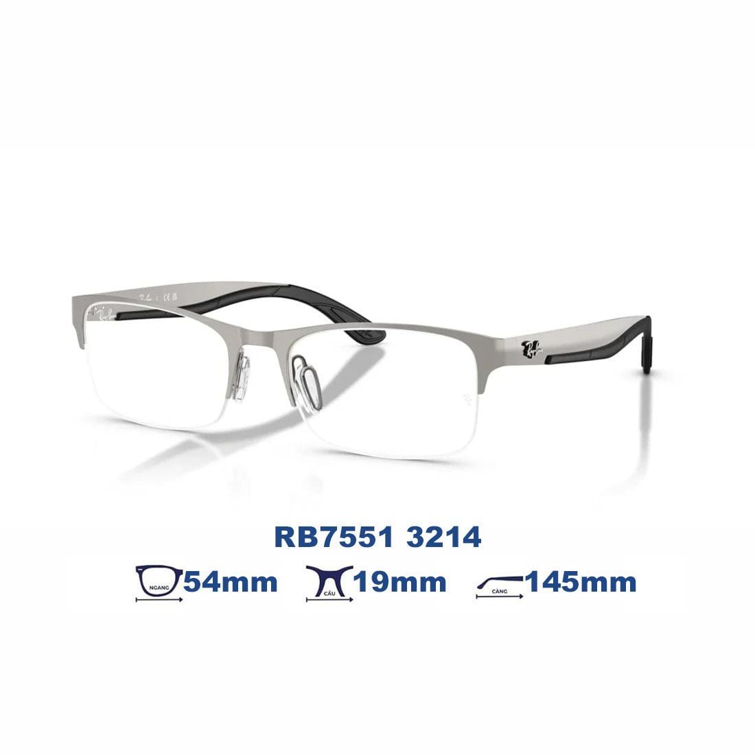  Gọng kính RAYBAN RB7551 3214 