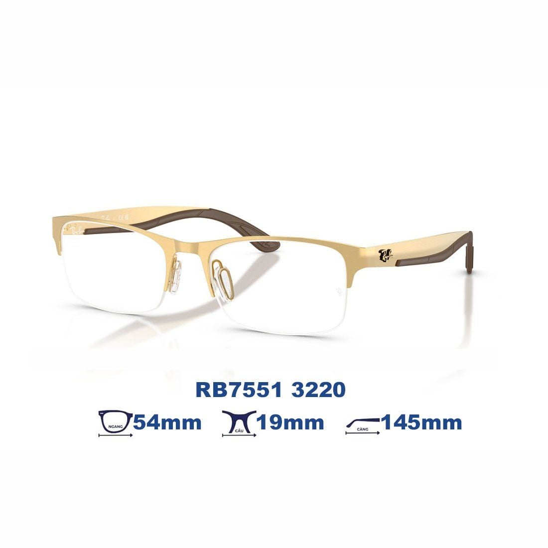  Gọng kính RAYBAN RB7551 3220 