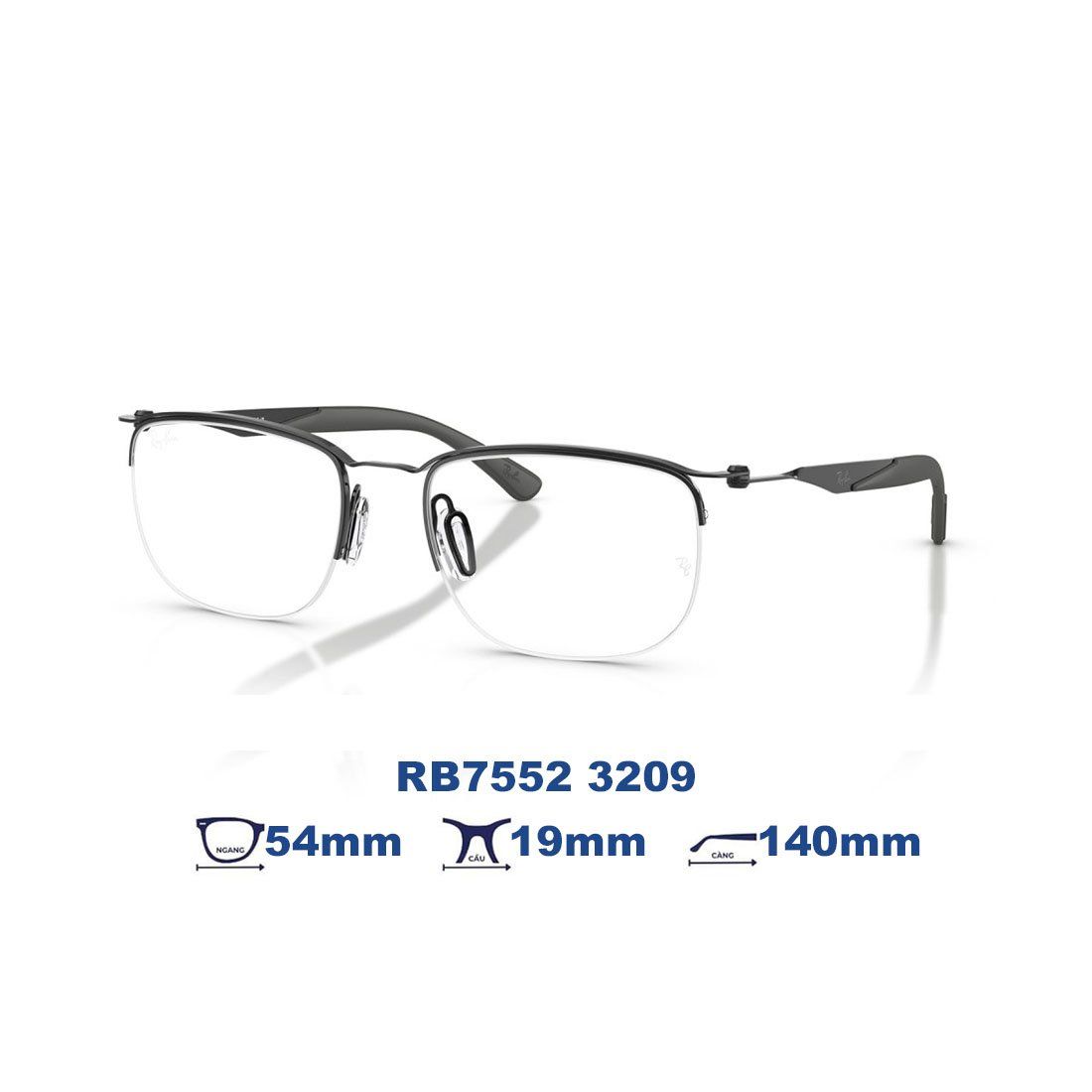  Gọng kính RAYBAN RB7552 3209 