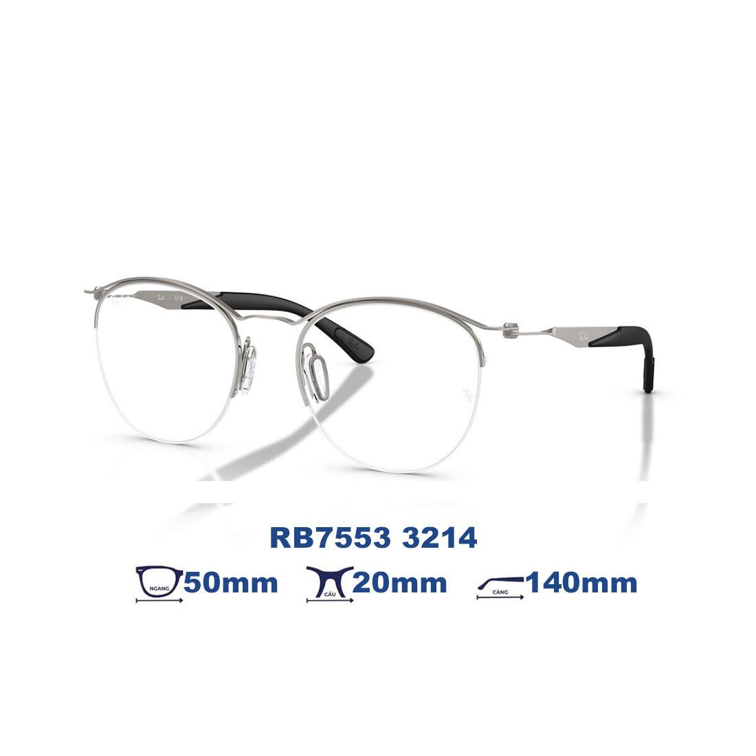  Gọng kính RAYBAN RB7553 3214 