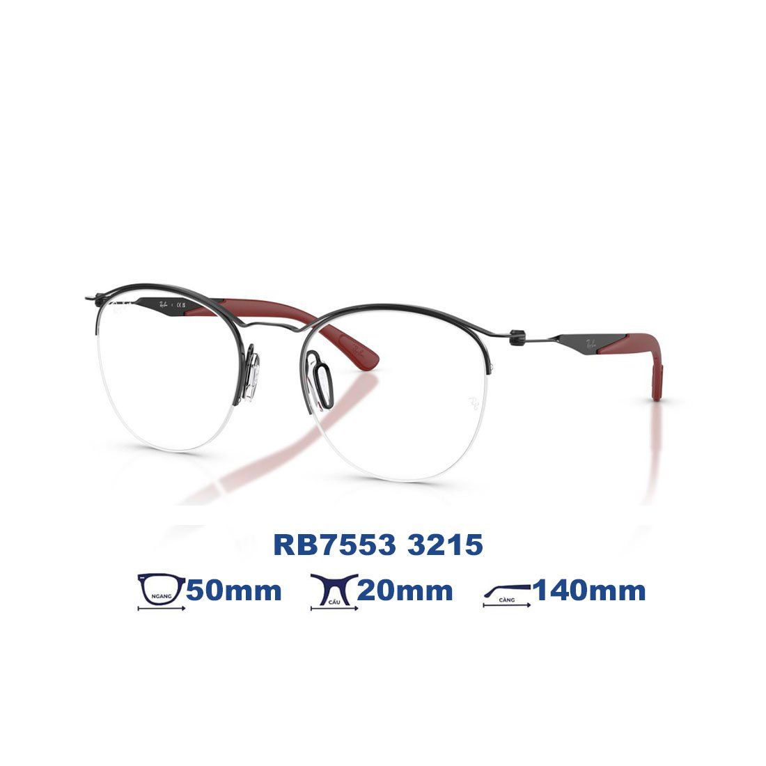  Gọng kính RAYBAN RB7553 3215 