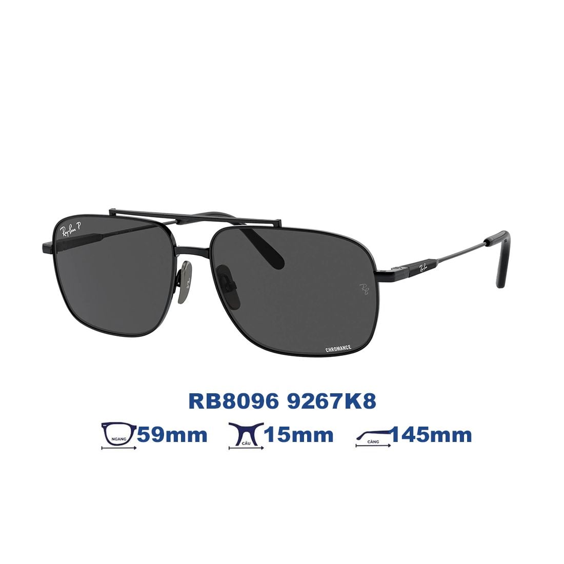  Kính mát RAYBAN RB8096 9267K8 