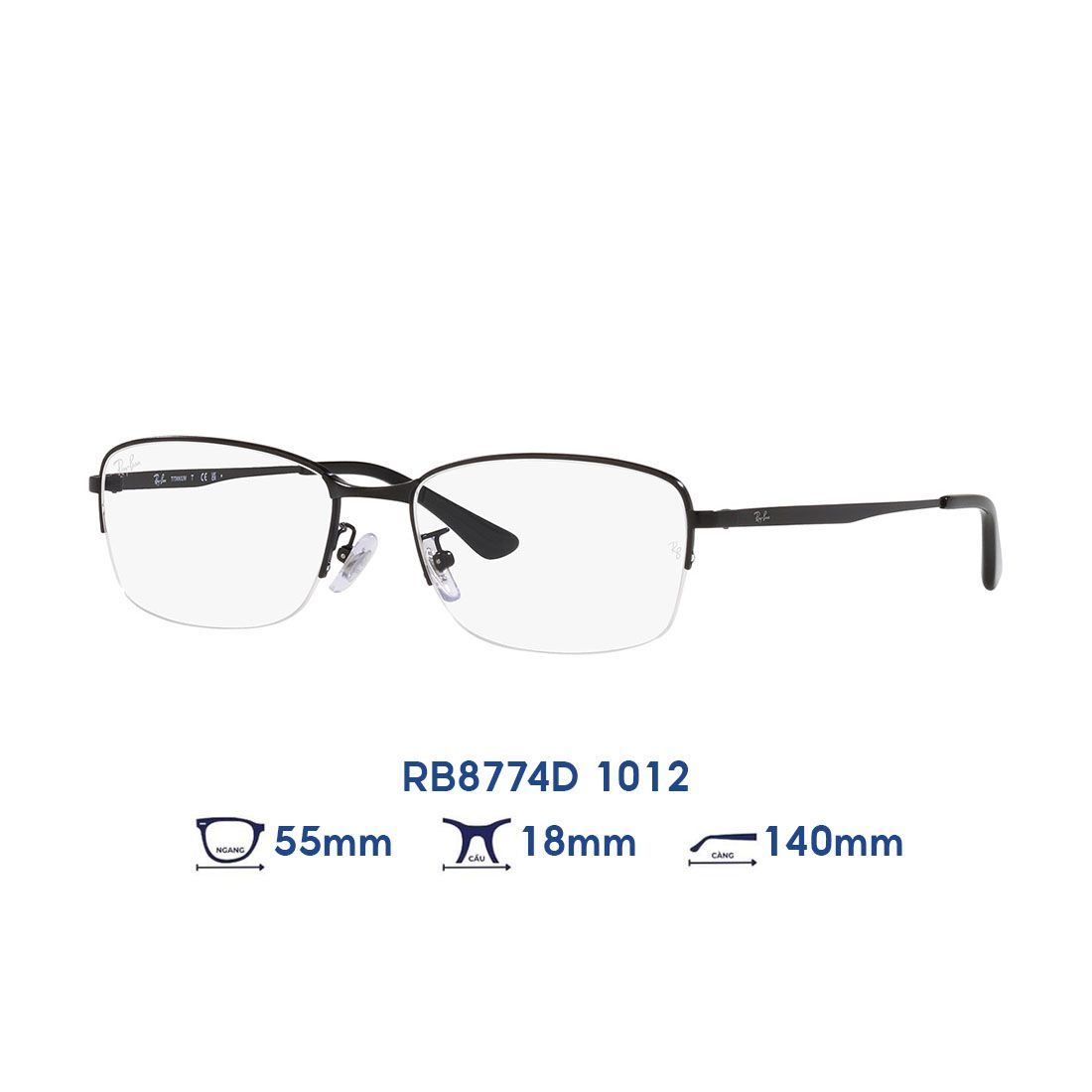 Gọng kính RAYBAN RB8774D 1012