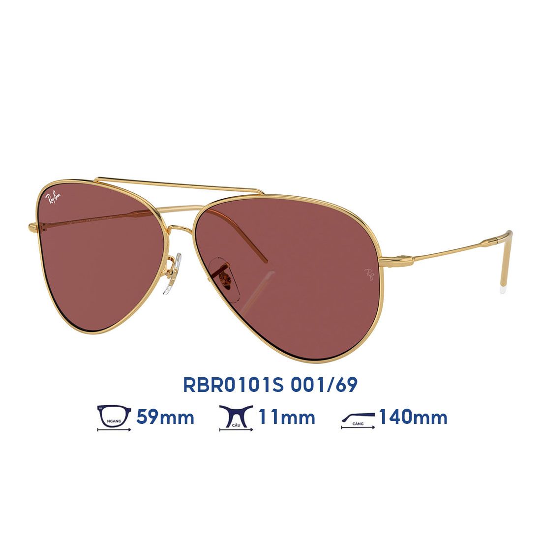  Kính mát RAYBAN RBR0101S 001/69 