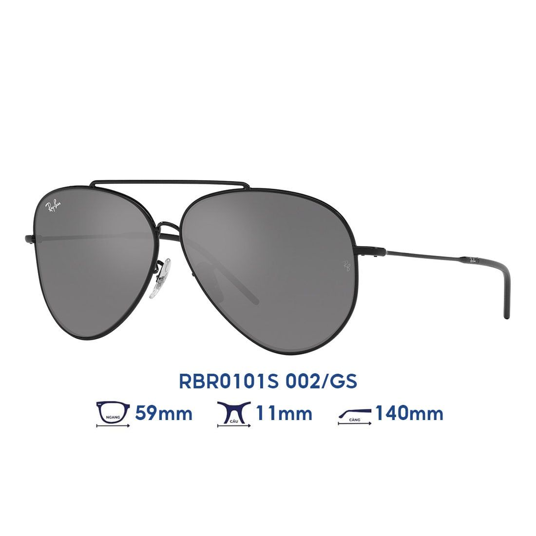  Kính mát RAYBAN RBR0101S 002/GS 