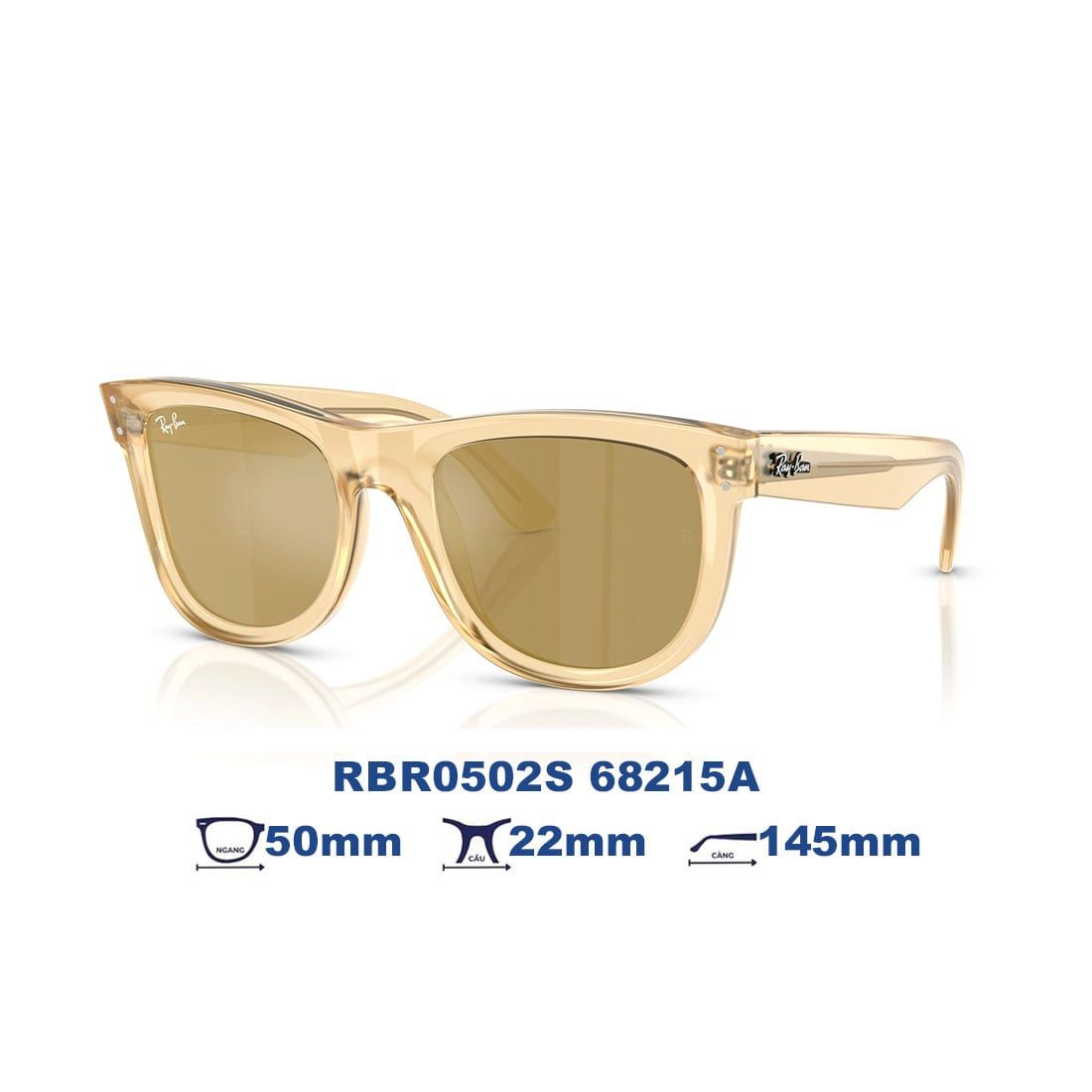  Kính mát RAYBAN RBR0502S 68215A 