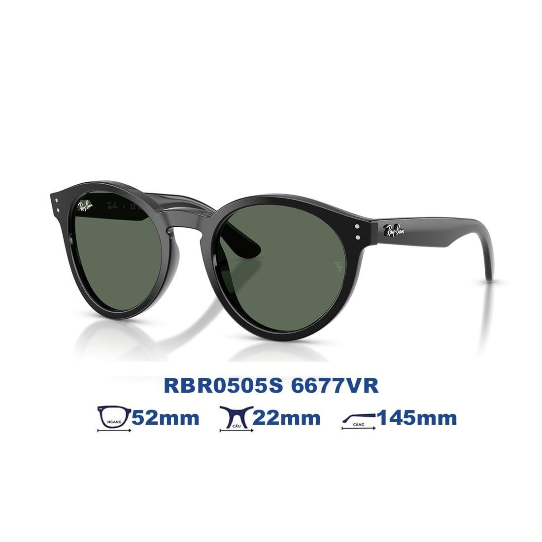  Kính mát RAYBAN RBR0505S 6677VR 
