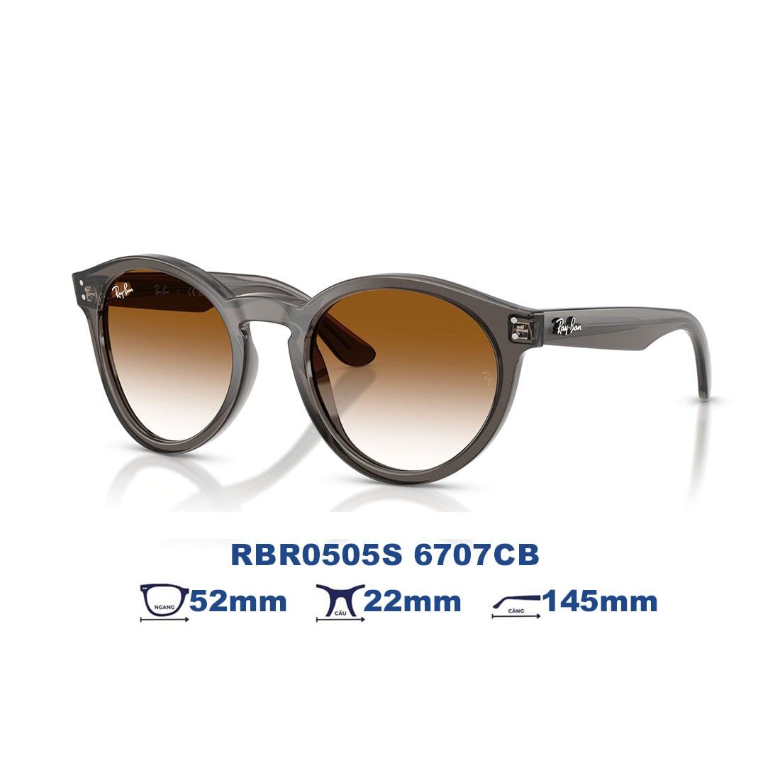  Kính mát RAYBAN RBR0505S 6707CB 