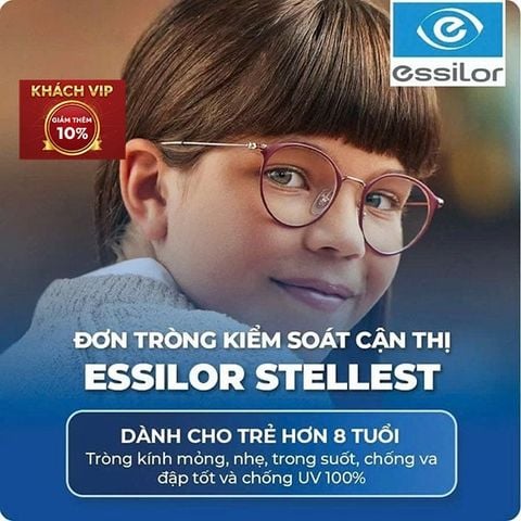 Tròng Kính Stellest Essilor 1.59 Airwear - Giải Pháp Kiểm Soát Cận Thị 67% Cho Trẻ Em