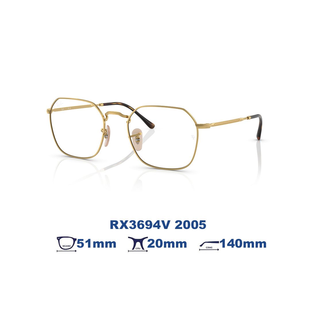  Gọng kính RAYBAN RX3694V 2005 