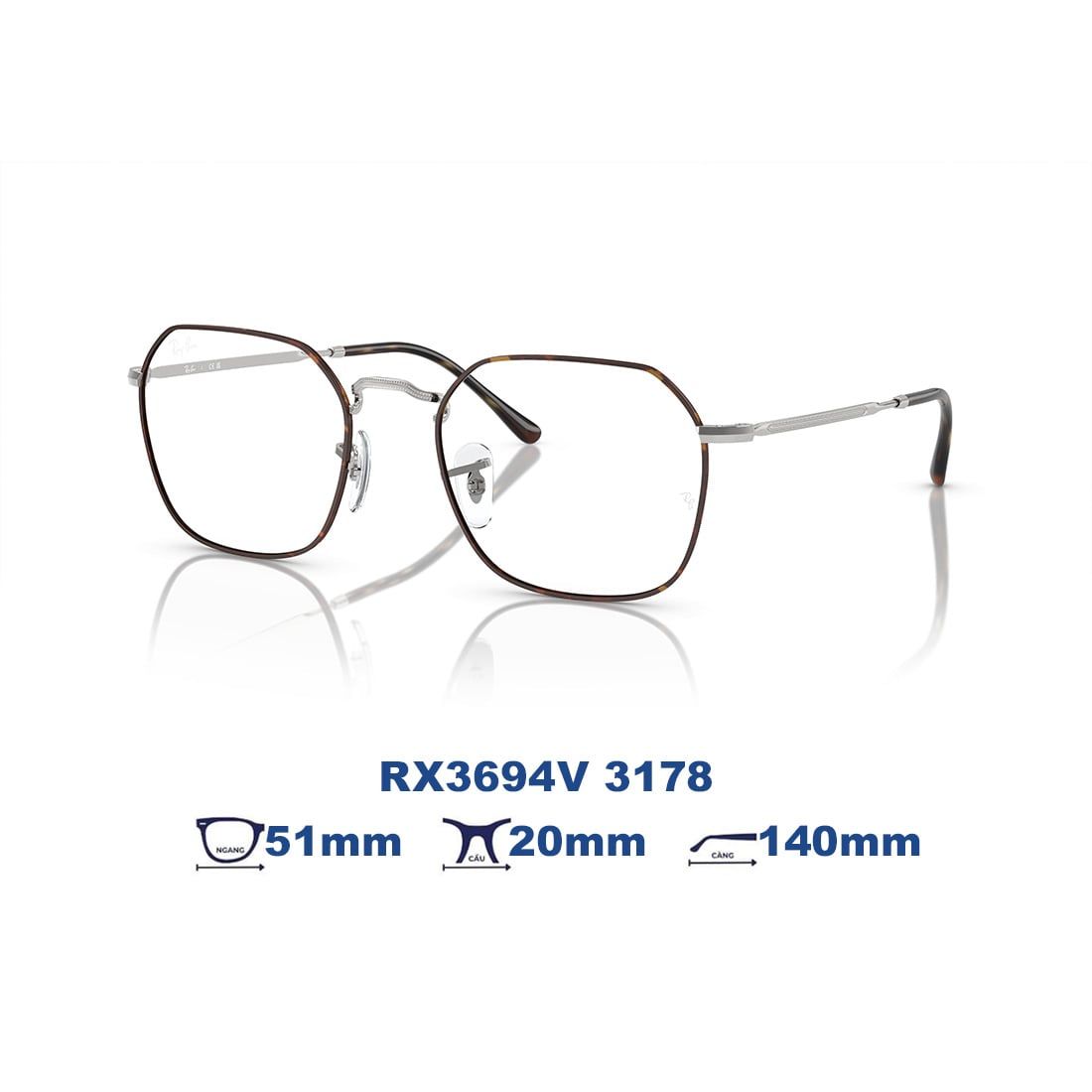  Gọng kính RAYBAN RX3694V 3178 