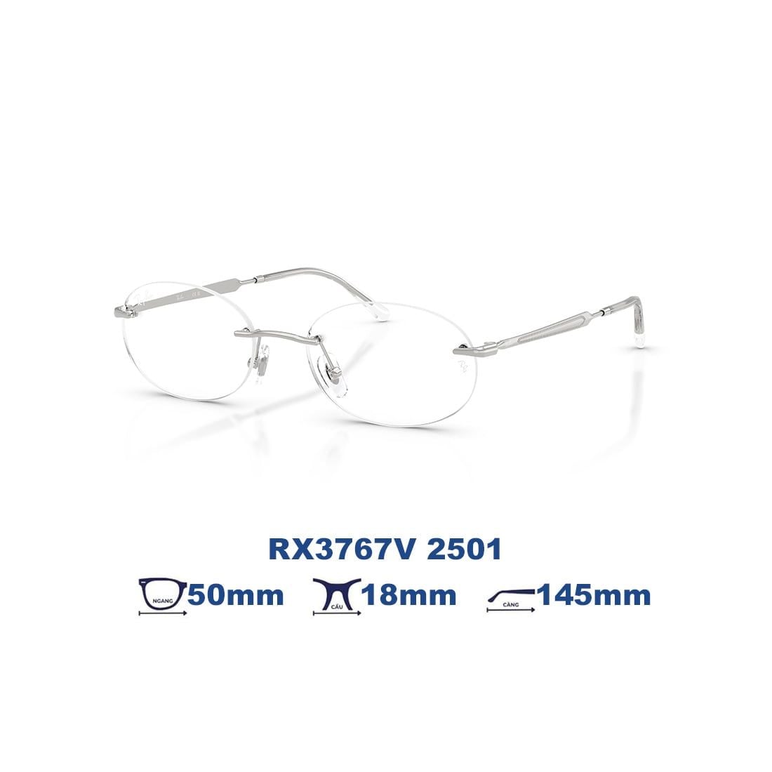  Gọng kính RAYBAN RX3767V 2501 