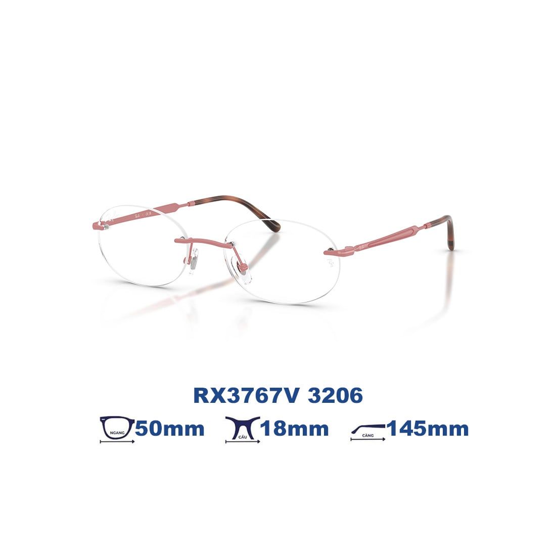  Gọng kính RAYBAN RX3767V 3206 