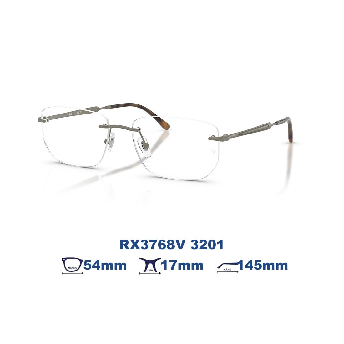  Gọng kính RAYBAN RX3768V 3201 
