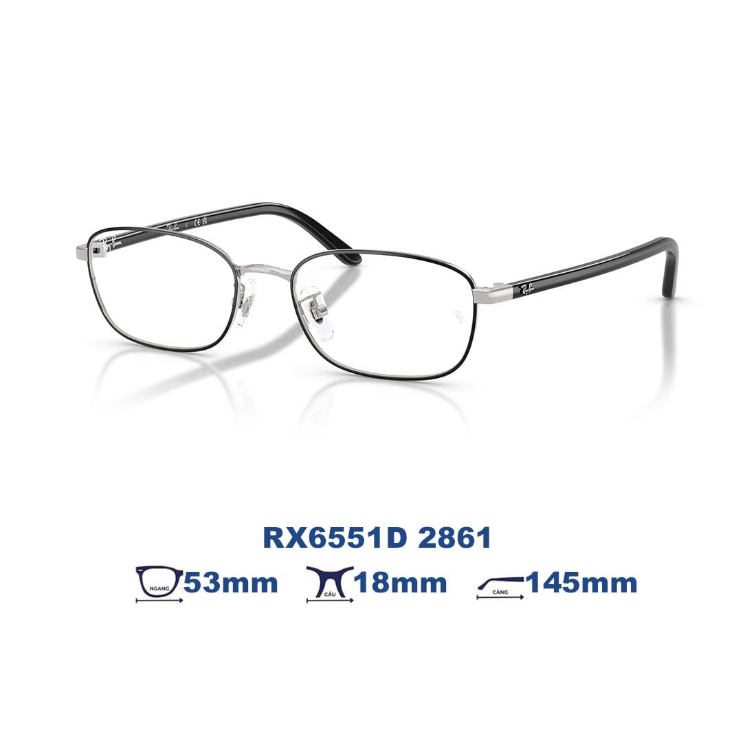  Gọng kính RAYBAN RX6551D 2861 
