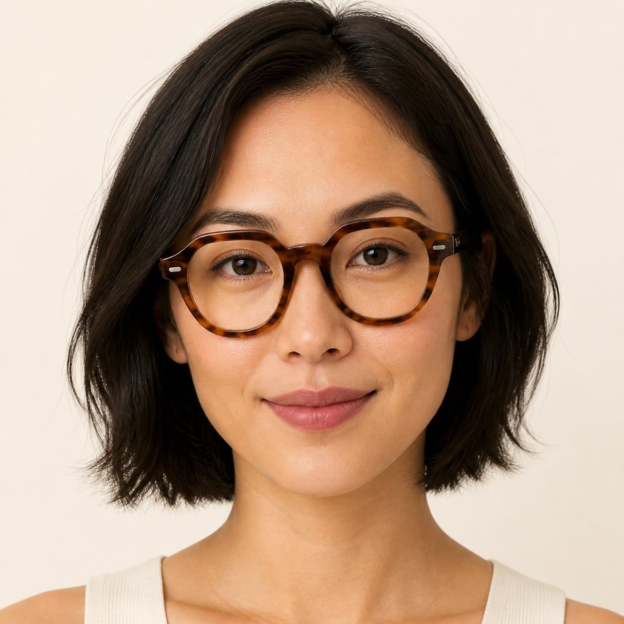 Gọng kính Rayban Gina RX7214F 2144 - Nâu đồi mồi sọc