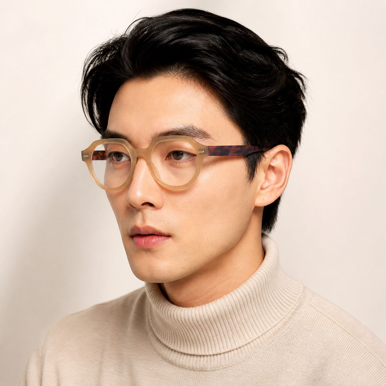 Gọng kính Rayban Gina RX7214F 8258 - Be xám