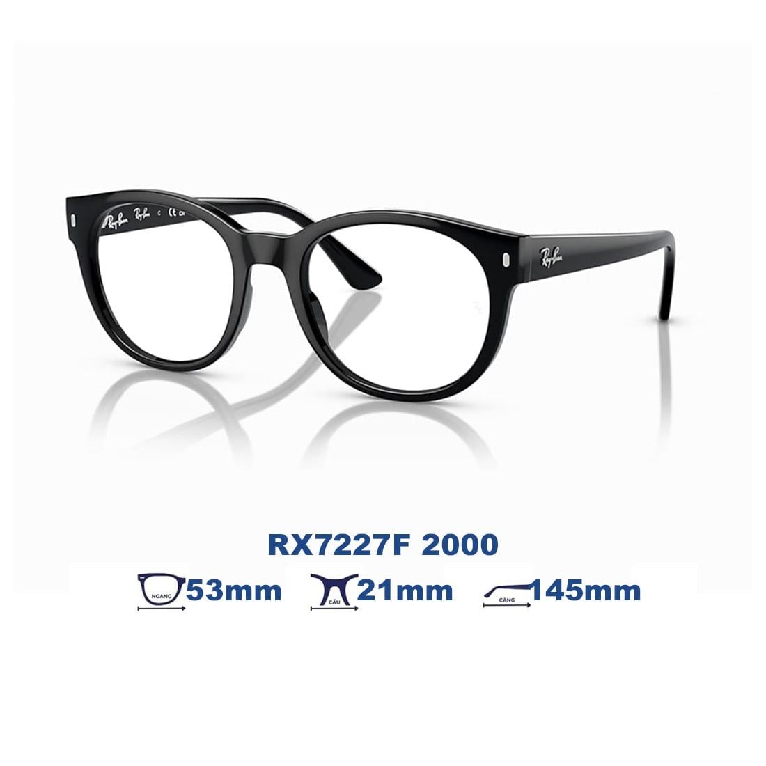 Gọng kính RAYBAN RX7227F 2000 