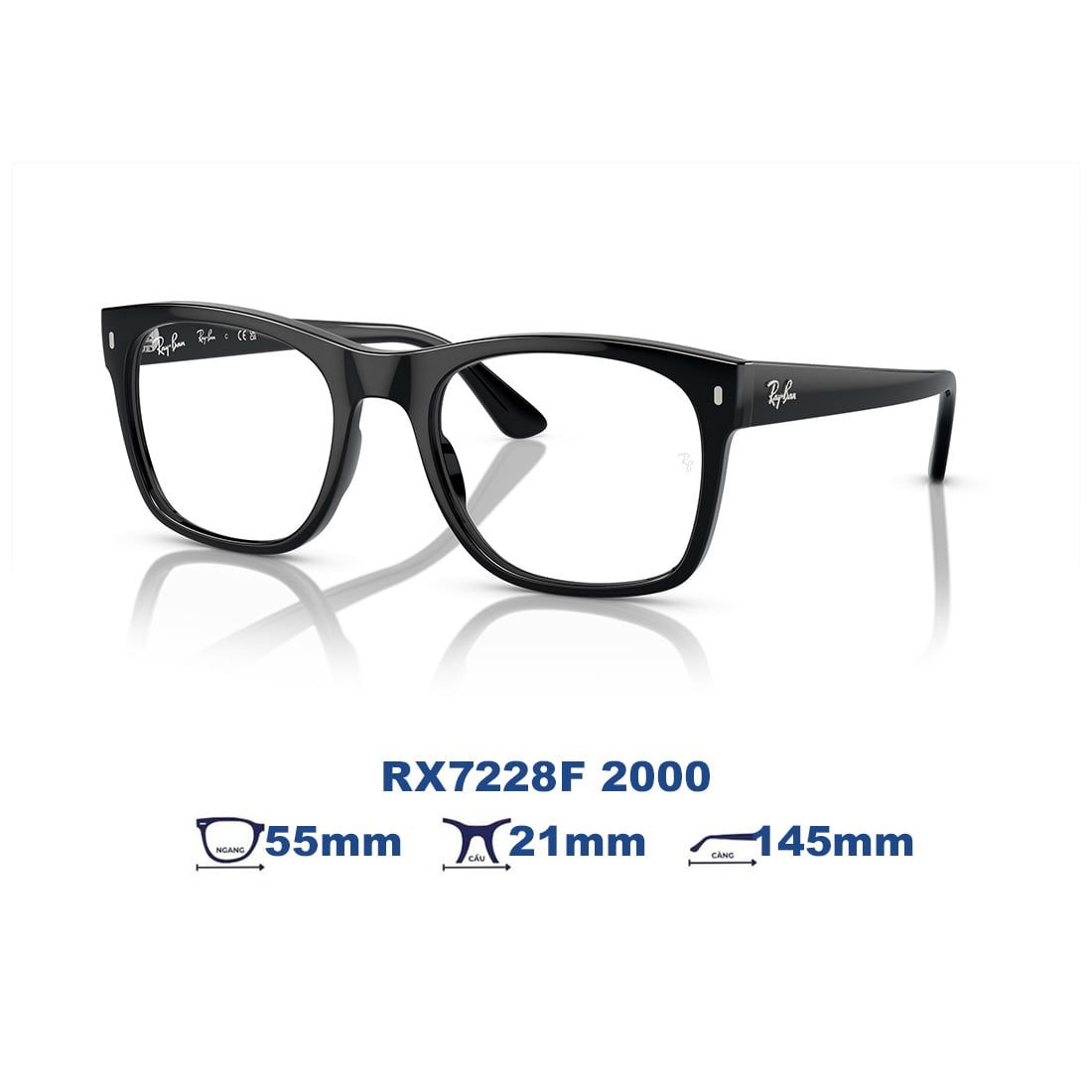  Gọng kính RAYBAN RX7228F 2000 
