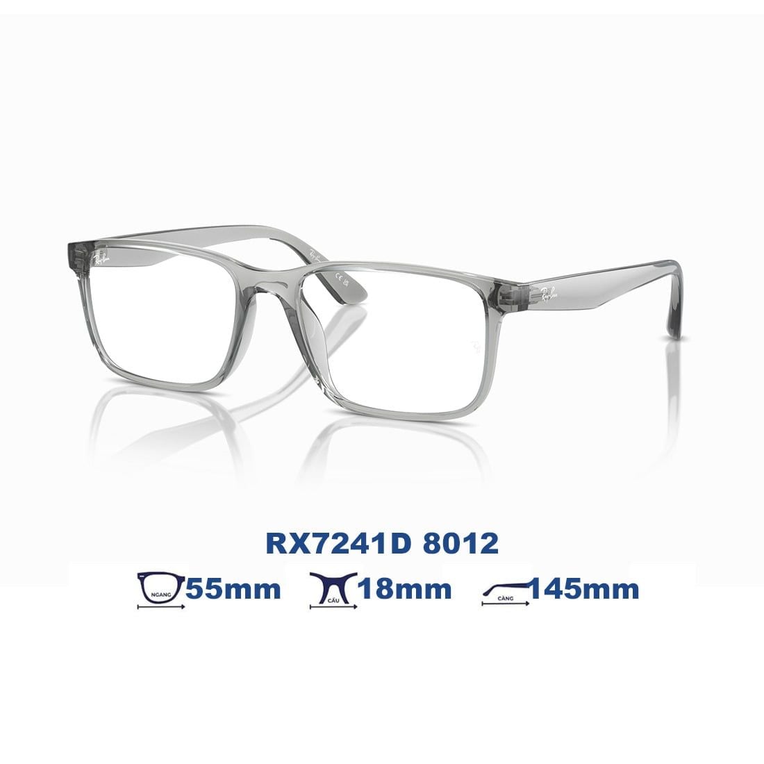  Gọng kính RAYBAN RX7241D 8012 