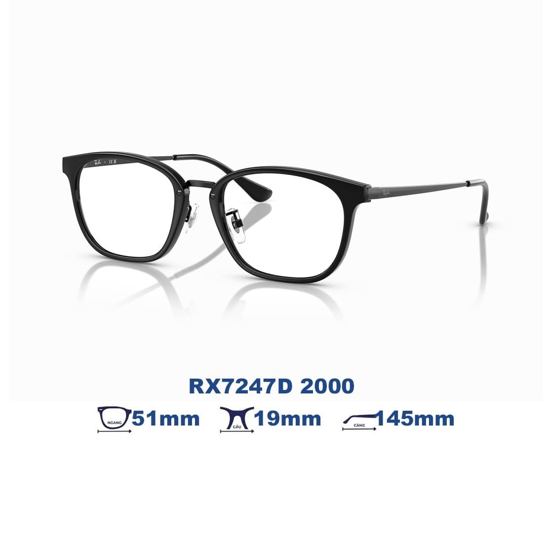  Gọng kính RAYBAN RX7247D 2000 