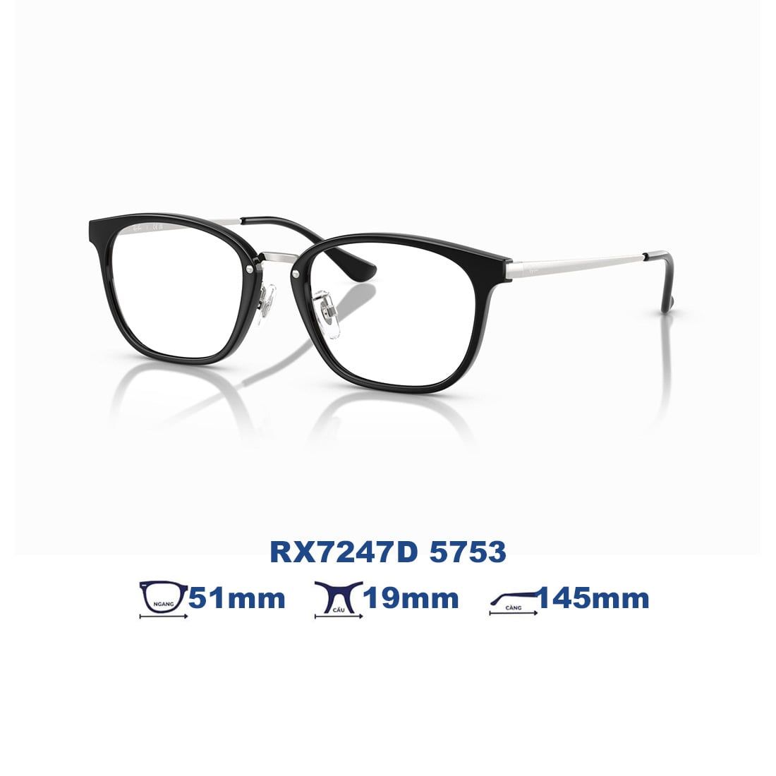  Gọng kính RAYBAN RX7247D 5753 