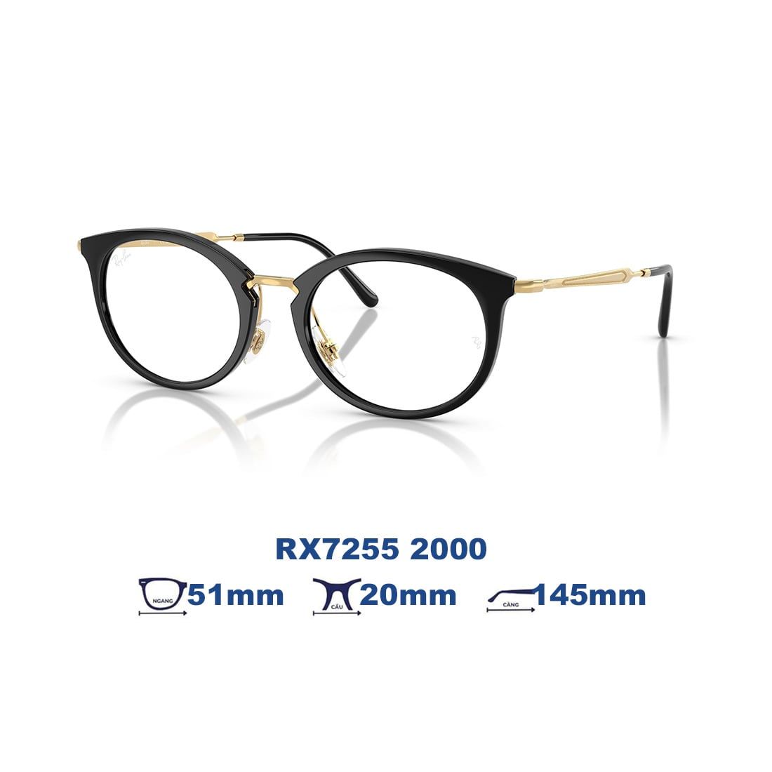  Gọng kính RAYBAN RX7255 2000 