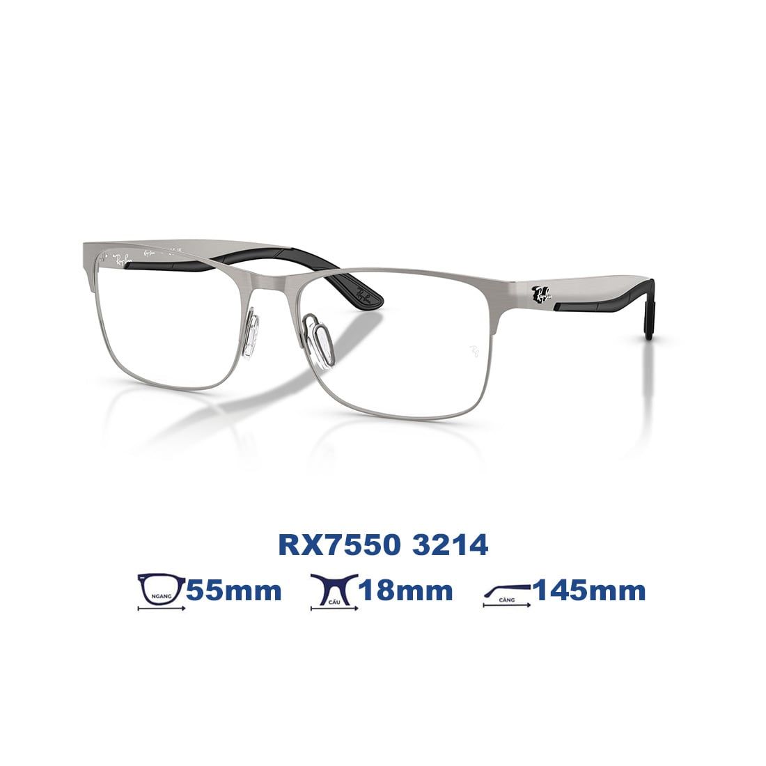  Gọng kính RAYBAN RX7550 3214 