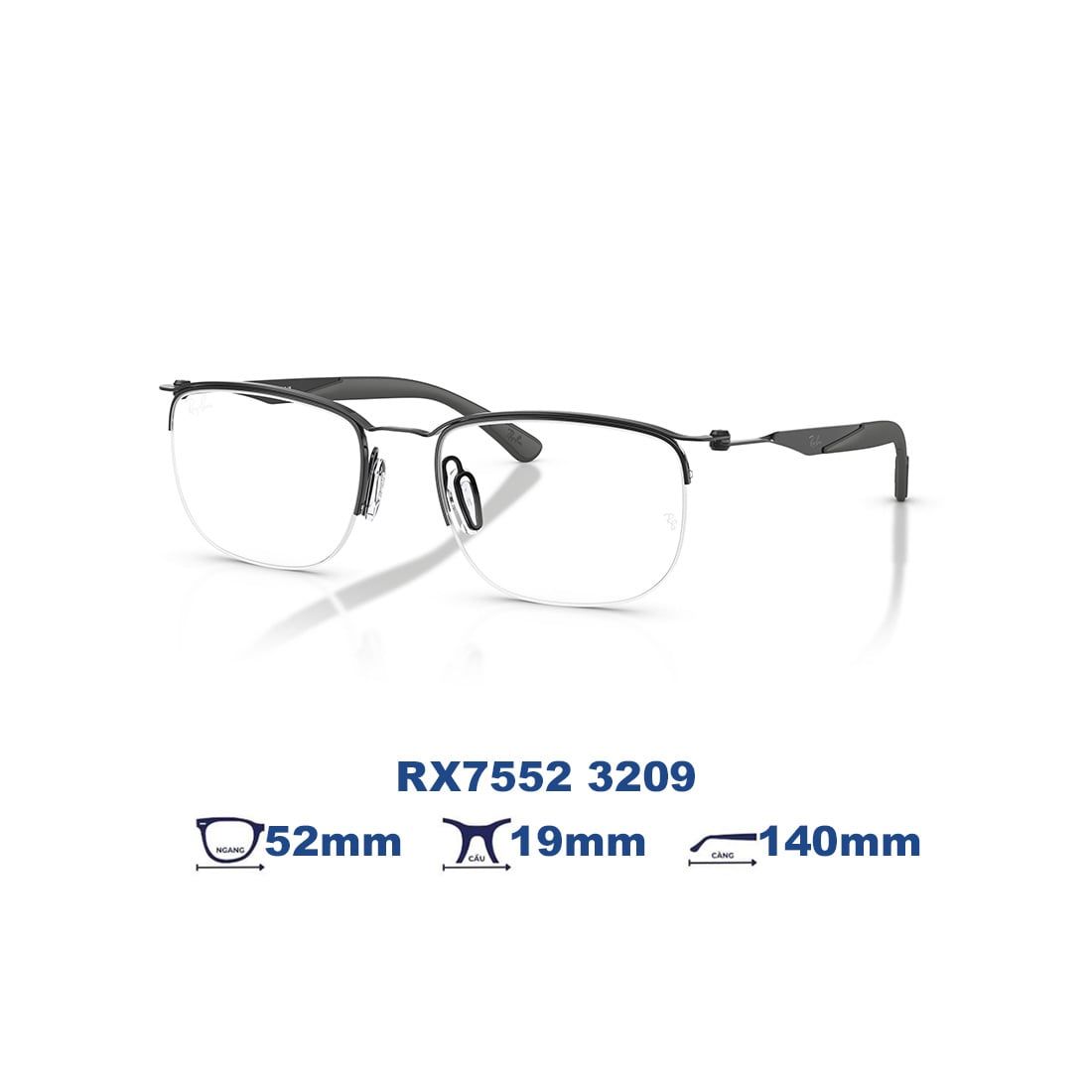  Gọng kính RAYBAN RX7552 3209 