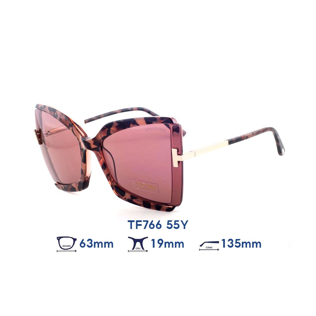  Kính mát Tom Ford TF766 55Y 