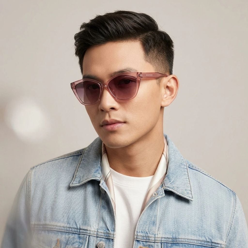Kính mát SKECHERS SE00035 72H – người mẫu đeo kính