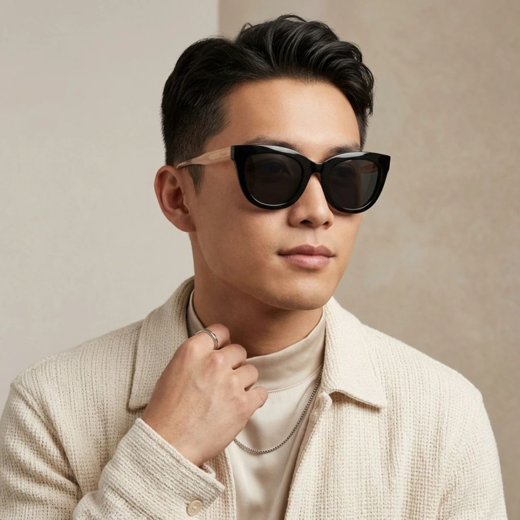 Kính mát SKECHERS SE00040 01D – người mẫu đeo kính