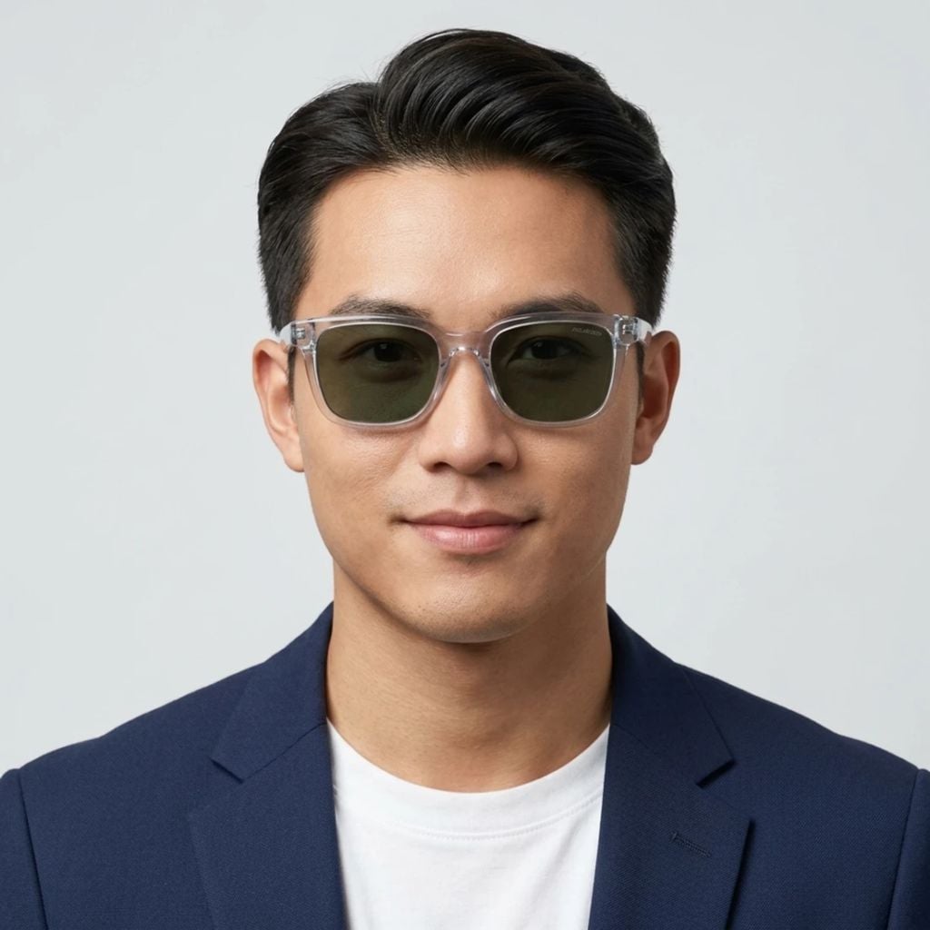 Kính mát SKECHERS SE00044 26R – người mẫu đeo kính
