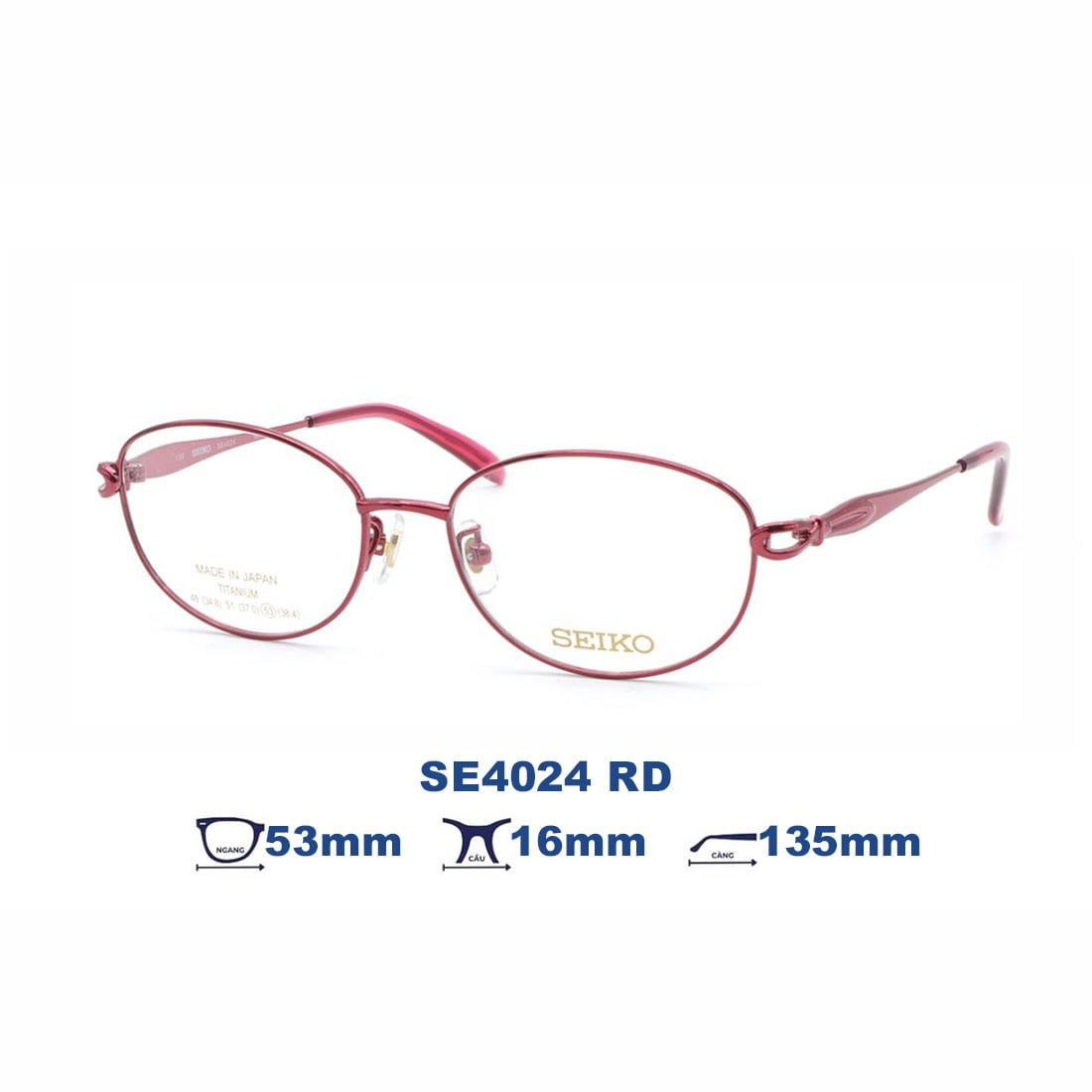  Gọng kính SEIKO SE4024 RD 