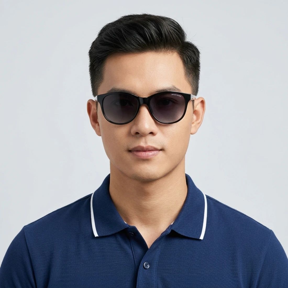 Kính mát SKECHERS SE6296 01D – người mẫu đeo kính