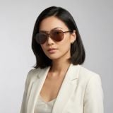 Kính mát SKECHERS SE6365 02H – người mẫu đeo kính