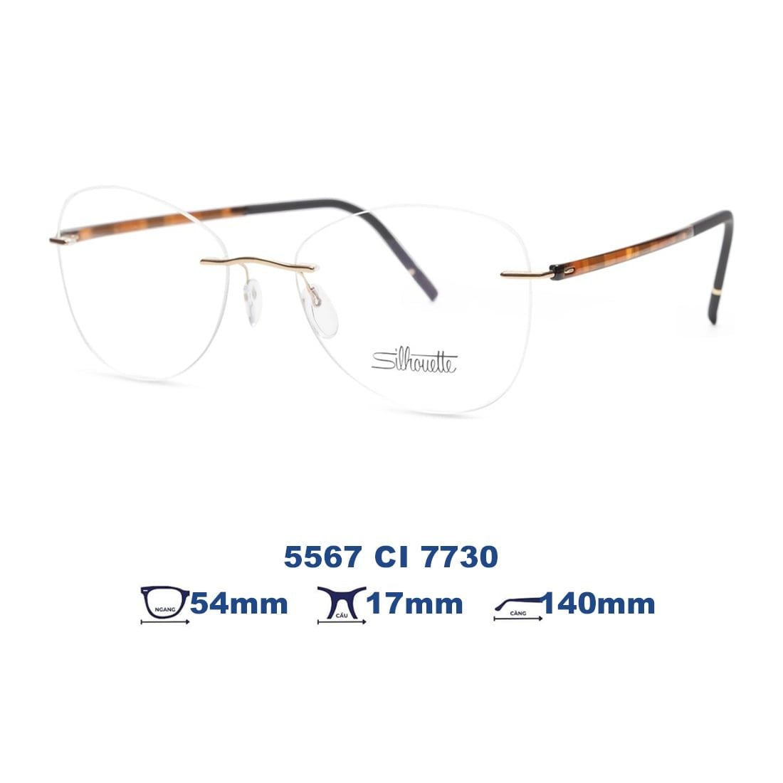 Gọng kính SILHOUETTE 5567 CI 7730