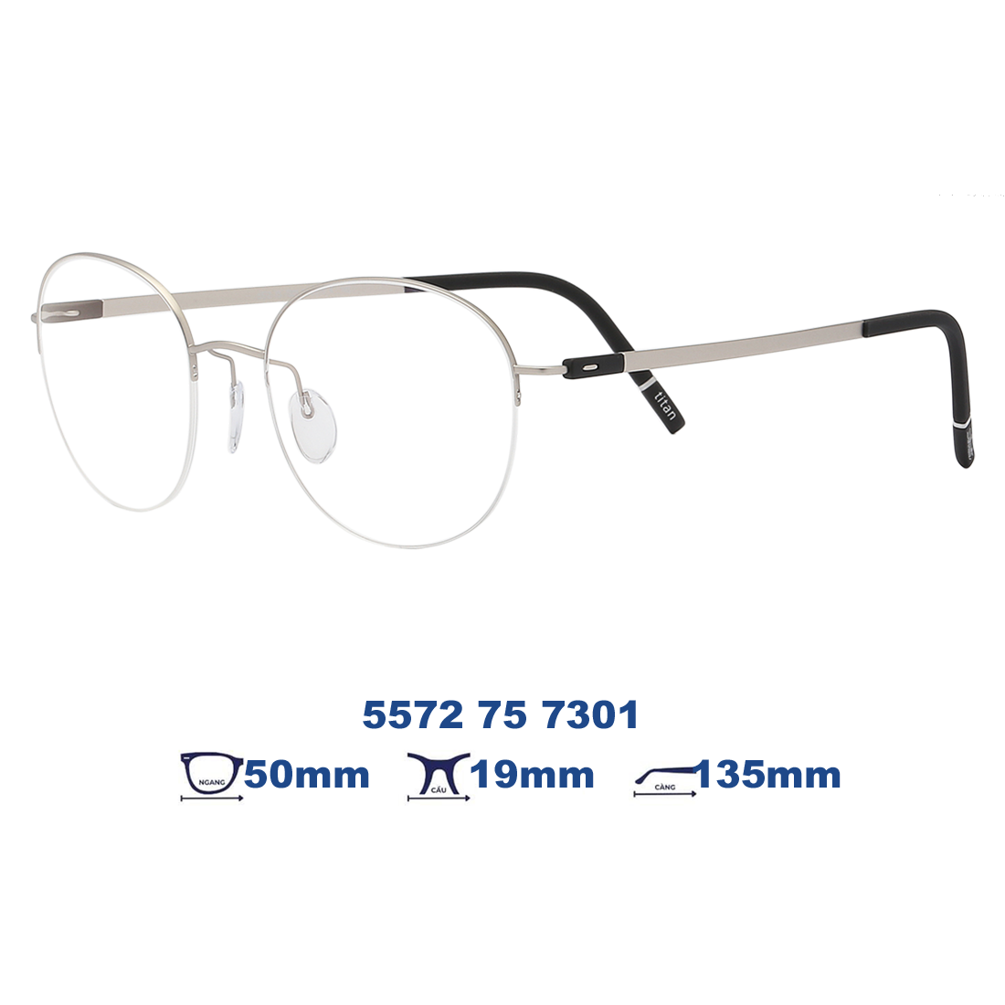 Gọng kính SILHOUETTE 5572 75 7301